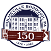 Hulmeville Borough 150th logo